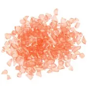 Copeaux de verre concassé - éclat irrégulier à résiner  - Saumon AB x7g