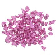 Copeaux de verre concassé - éclat irrégulier à résiner - Fuchsia métallisé x10g