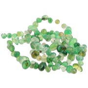 Perles nuggets irréguliers 4 - 6 mm pierre gemme - Agate verte x41cm|raw }}