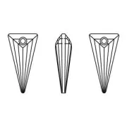 Pendentif Spike PureCrystal 6480 18 mm Crystal Golden Shadow