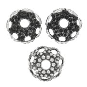 Coupelles filigranées 4 mm - Argenté vieilli x20|raw }}