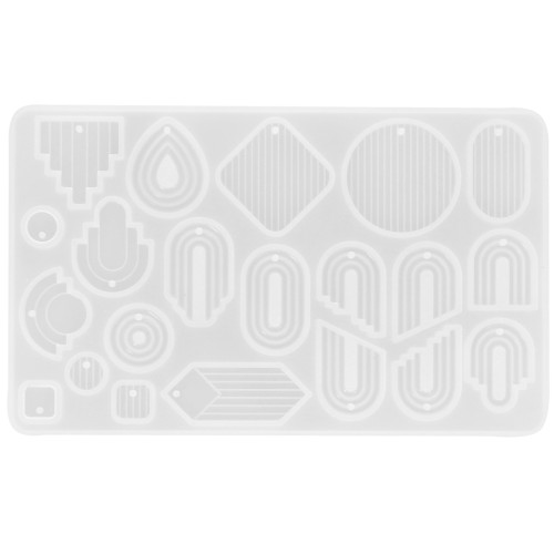 Moule silicone pour réaliser des pendentifs forme arche en résine - Transparent x1