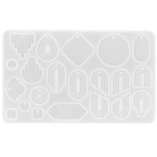 Moule silicone pour réaliser des pendentifs forme arche en résine - Transparent x1