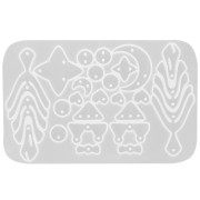 Moule silicone pour réaliser intercalaires Lune & étoile en résine -Transparent x1|raw }}