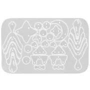 Moule silicone pour réaliser intercalaires Lune & étoile en résine -Transparent x1