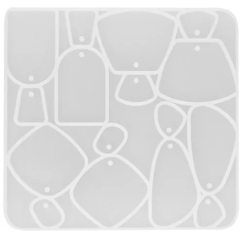 Moule silicone n°14 pour réaliser des boucles d'oreilles en résine -Transparent x1