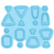 Moule silicone - boucles d'oreilles Trapèze et Triangle pour résine époxy x1