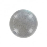 Rondes semi-percées 8 mm Labradorite x2