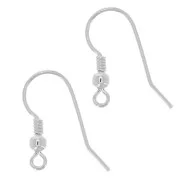 Crochets d'oreilles boule 16.5 mm - Argent 925 x2