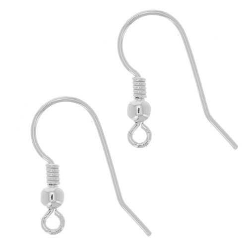 Crochets d'oreilles boule 16.5 mm - Argent 925 x2