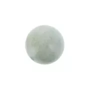 Rondes semi-percées  6 mm Aigue-Marine x2