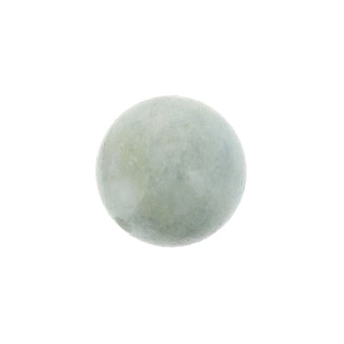 Rondes semi-percées 6 mm Aigue-Marine x2