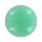 Rondes semi-percées 10 mm Chrysoprase x2