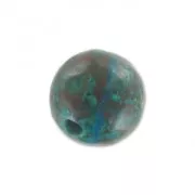 Rondes semi-percées  6 mm Chrysocolle x2