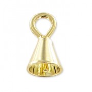 Attache pendentif 8 mm pour poire semi-percée Doré à l'or fin|raw }}