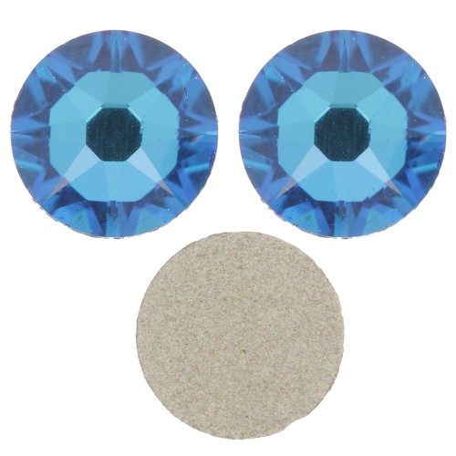 Strass à coller en cristal PureCrystal 5 mm - Crystal Bermuda Blue x36