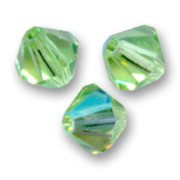Toupies en cristal PureCrystal 5328 4 mm Peridot AB x50