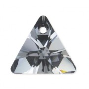 Pendentif Triangle PureCrystal 6628 16 mm Crystal Silver Night|raw }}