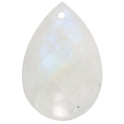 Pendentif poire 30x20 mm en pierre gemme - Pierre de lune x1|raw }}