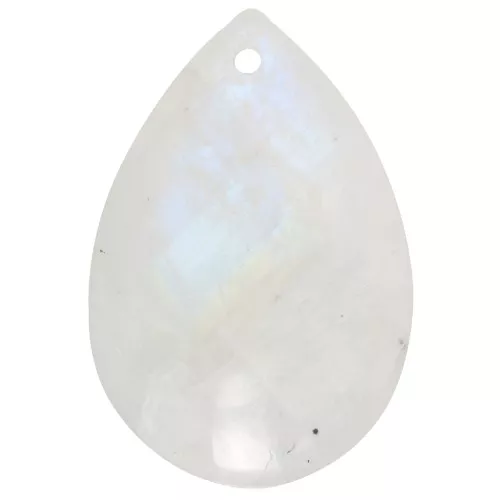 Pendentif poire 30x20 mm en pierre gemme - Pierre de lune x1