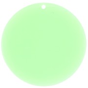 Pendentif rond en acrylique transparent 50 mm - Mint x1