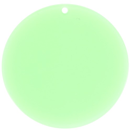 Pendentif rond en acrylique transparent 50 mm - Mint x1
