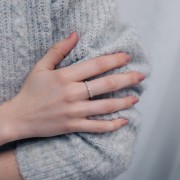 Bague fil torsadé réglable Taille 50 à 59 - Argent 925 x1