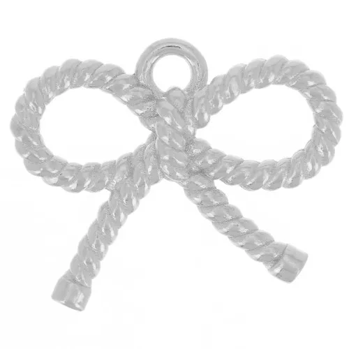 Breloque noeud 12x16 mm - Argent 925 x1