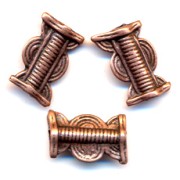 Tube ethnique métal 17x11 mm cuivré vieilli x1|raw }}