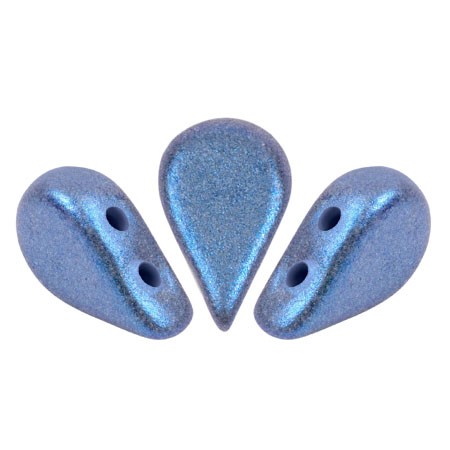 Perles en verre Amos® par Puca® 5x8 mm - Stardust Blue x10g