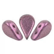 Perles en verre Amos® par Puca® 5x8 mm - Stardust Amethyst x10g