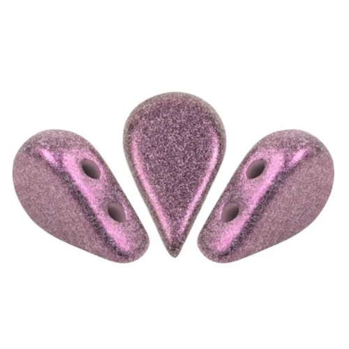 Perles en verre Amos® par Puca® 5x8 mm - Stardust Amethyst x10g