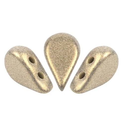 Perles en verre Amos® par Puca® 5x8 mm - Stardust Beige x10g