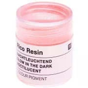 Pigment en poudre Noctilucent pour résine - Rico Design - Rouge Fluo x3g