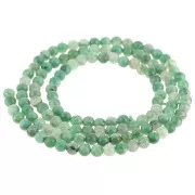 Perles rondes 3 mm en pierre gemme - Jade Africain Vert x40cm