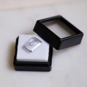 Quartz à inclusions de tourmaline rectangle 13.3x9.6 mm - 3.58 cts