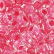 Rocaille Miyuki 8/0 208 - Carnation Pink Lined Crystal x8g|raw }}