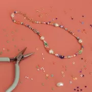 Rocaille Miyuki 8/0 208 - Carnation Pink Lined Crystal x8g