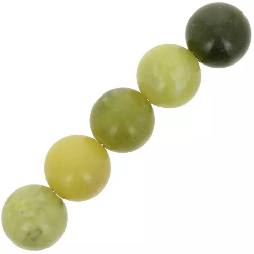 Perles rondes 8.5 mm pierre gemme - Jade Néphrite x10