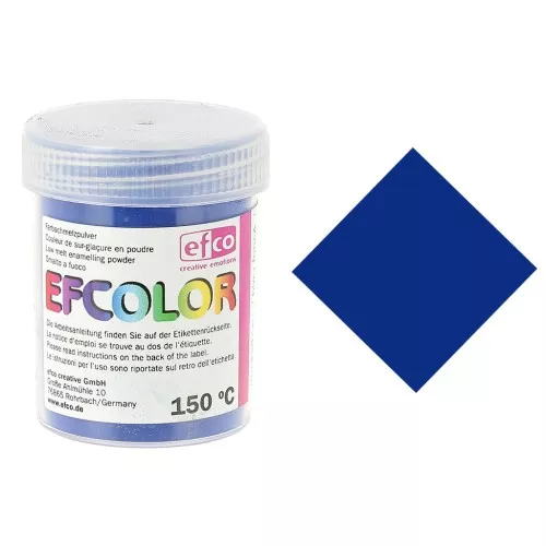 Poudre de sur-glaçure Efcolor Bleu foncé x25ml