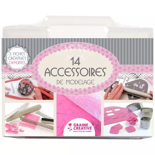 Mallette d'accessoires de modelage - Graine Créative - 14 accessoires