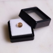Citrine naturelle - cabochon rond - 6.1 mm - 1.1 cts x1