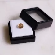 Citrine naturelle - cabochon rond - 6.1 mm - 1.1 cts x1