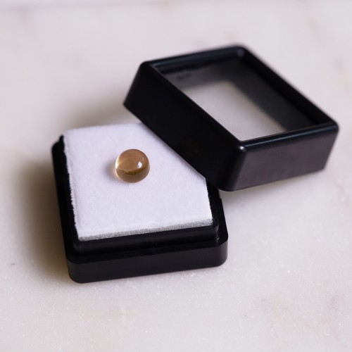 Citrine naturelle - cabochon rond - 6.1 mm - 1.1 cts x1