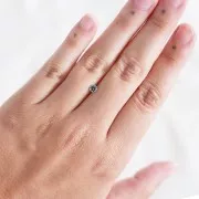 Saphir Teal rond 4 mm - 0.30 cts