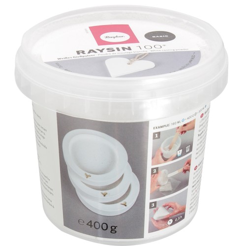 Raysin 100 - Poudre de céramique blanche pour moulage - Basic x400g