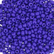Perles rocailles Preciosa 9/0 2.5 mm - Opaque Dark Sapphire x20g