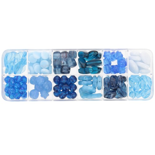 Assortiment de perles Preciosa Ornela - Aqua x200g
