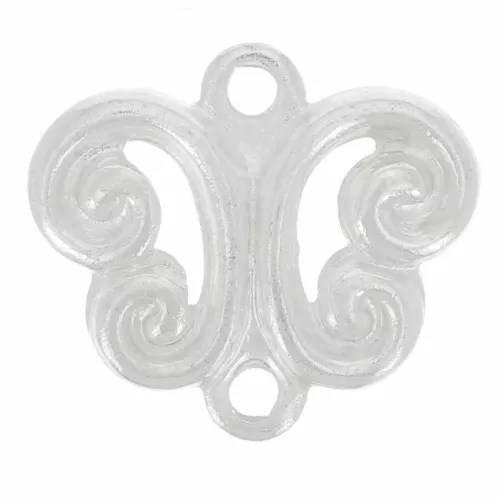 Breloques 2 anneaux 8 mm argenté x10
