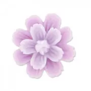 Cabochon fleur en résine  21 mm Lilas